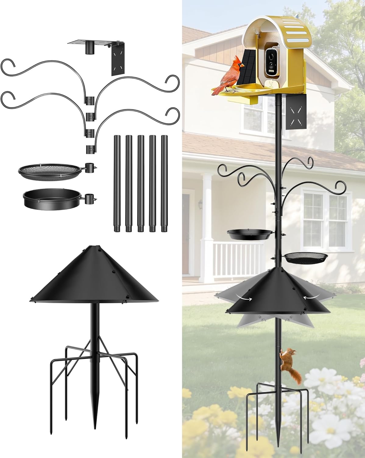 Squirrel Proof Bird Feeder Pole