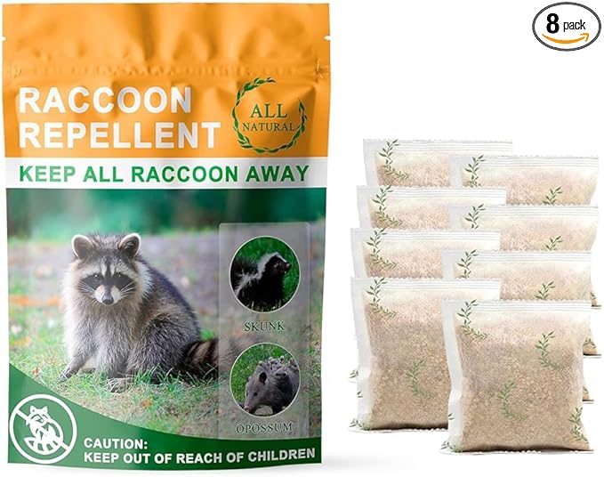Natural Raccoon Repellent Granules 8-Pack