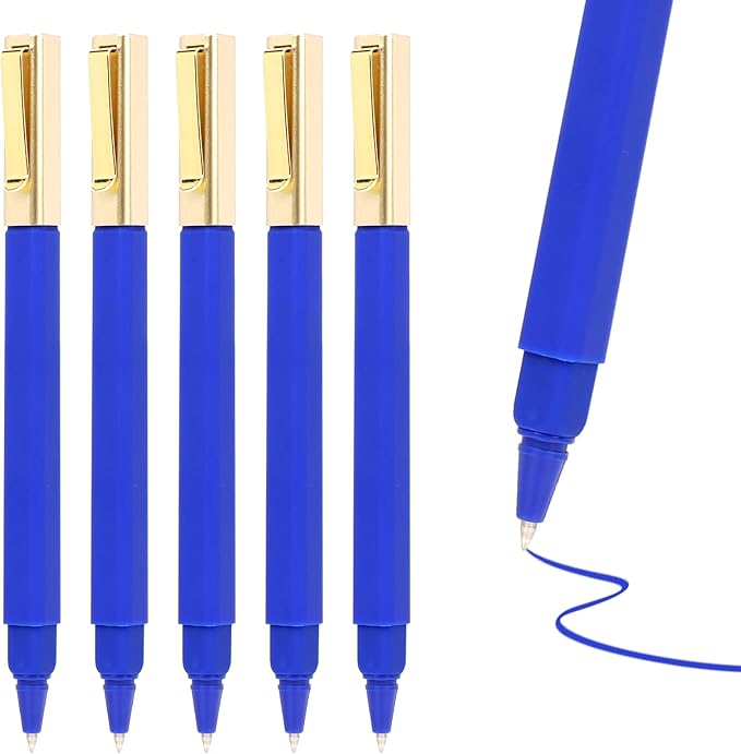 Gel Pens Blue 0.5mm Medium Point 12 Pack