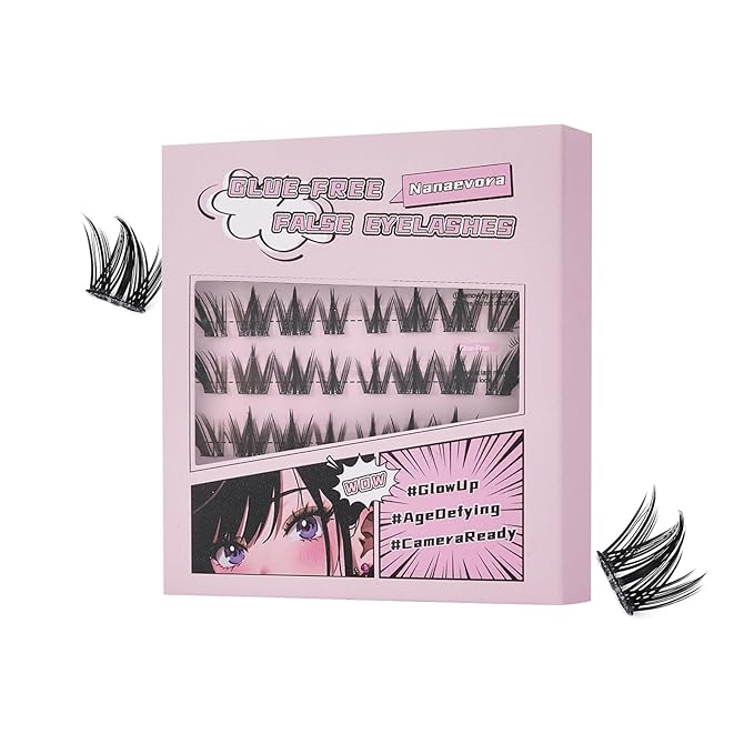 Self-Adhesive False Eyelashes Pre-Glued 48Pcs