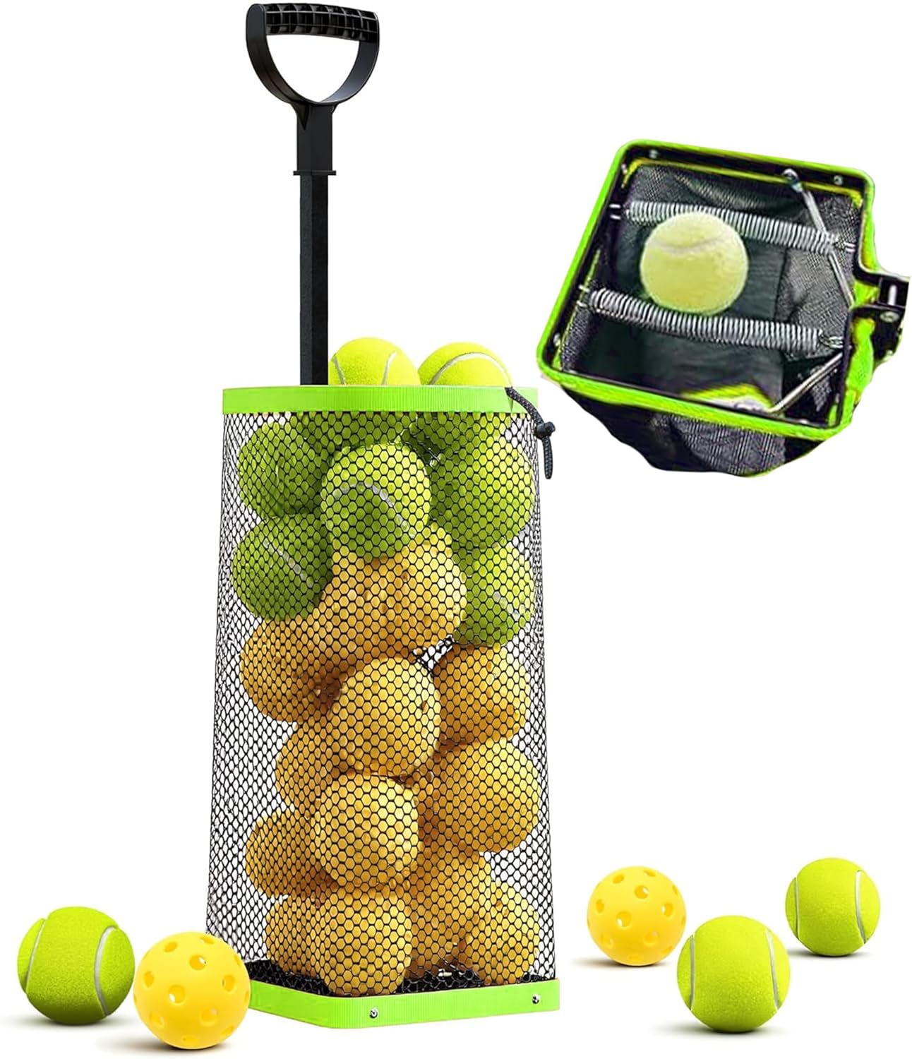 Tennis Ball Hopper Picker Basket 50+ Balls