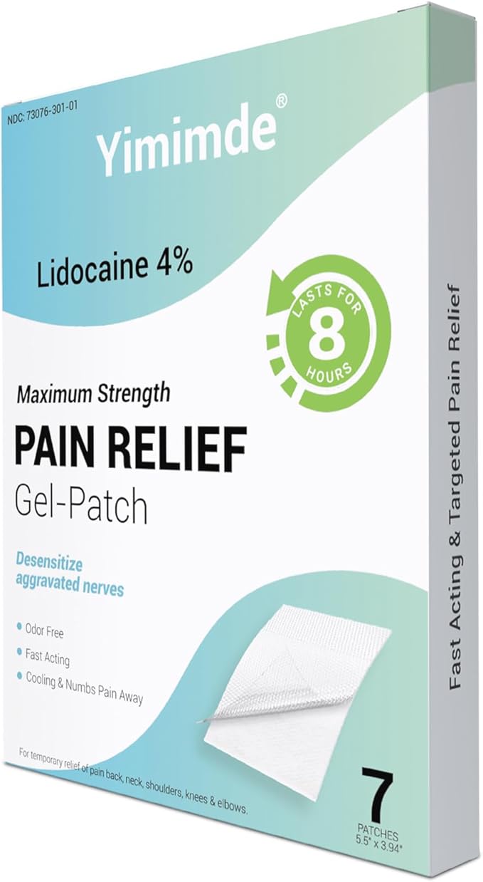 4% Lidocaine Patches Maximum Strength 7-Count