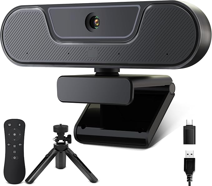 4K Webcam with Microphone Speaker