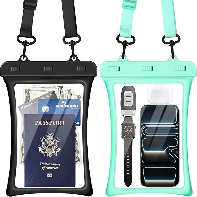 IPX8 Waterproof Phone Case 2 Pack Floatable