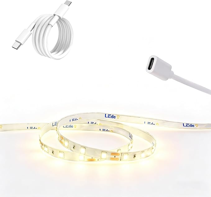 16.4ft USB-C LED Strip Lights Neutral White