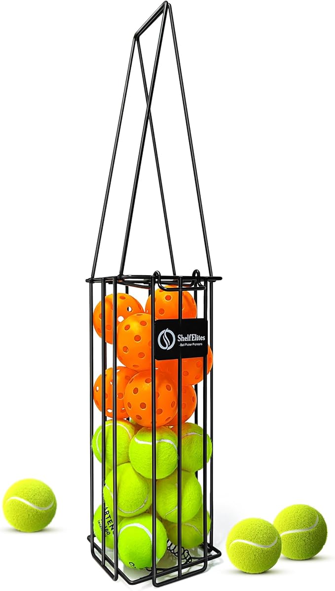 Tennis Ball Hopper 25 Ball Pickup Basket