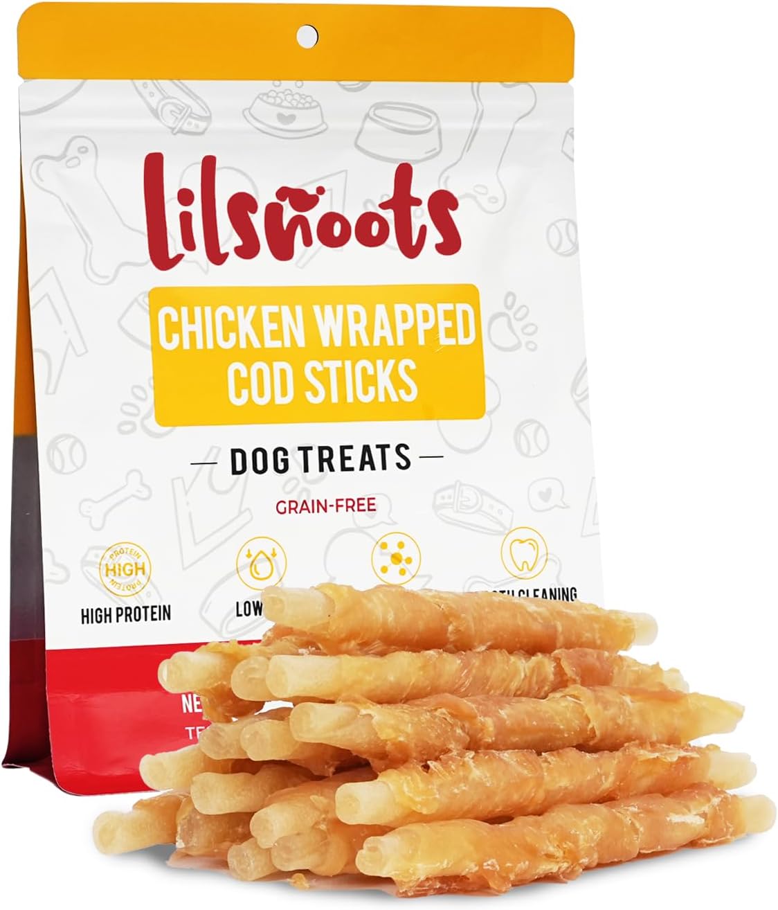 Chicken Wrapped Cod Sticks Dog Treats