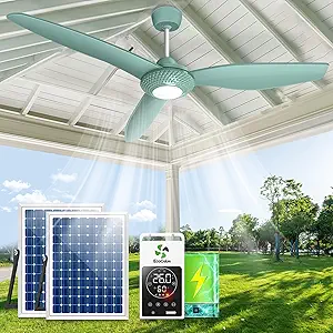 Solar Powered Outdoor Gazebo Fan