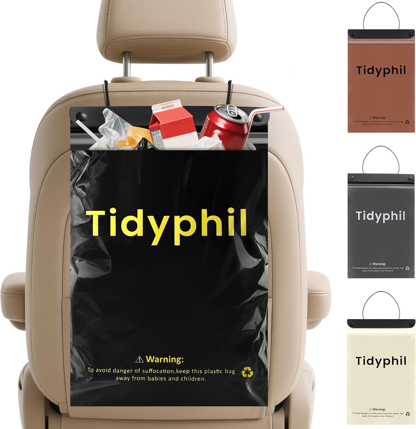 50-Pack Disposable Car Trash Bags