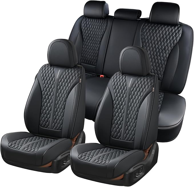 Luxury Nappa Leather Car Seat Covers Full Set