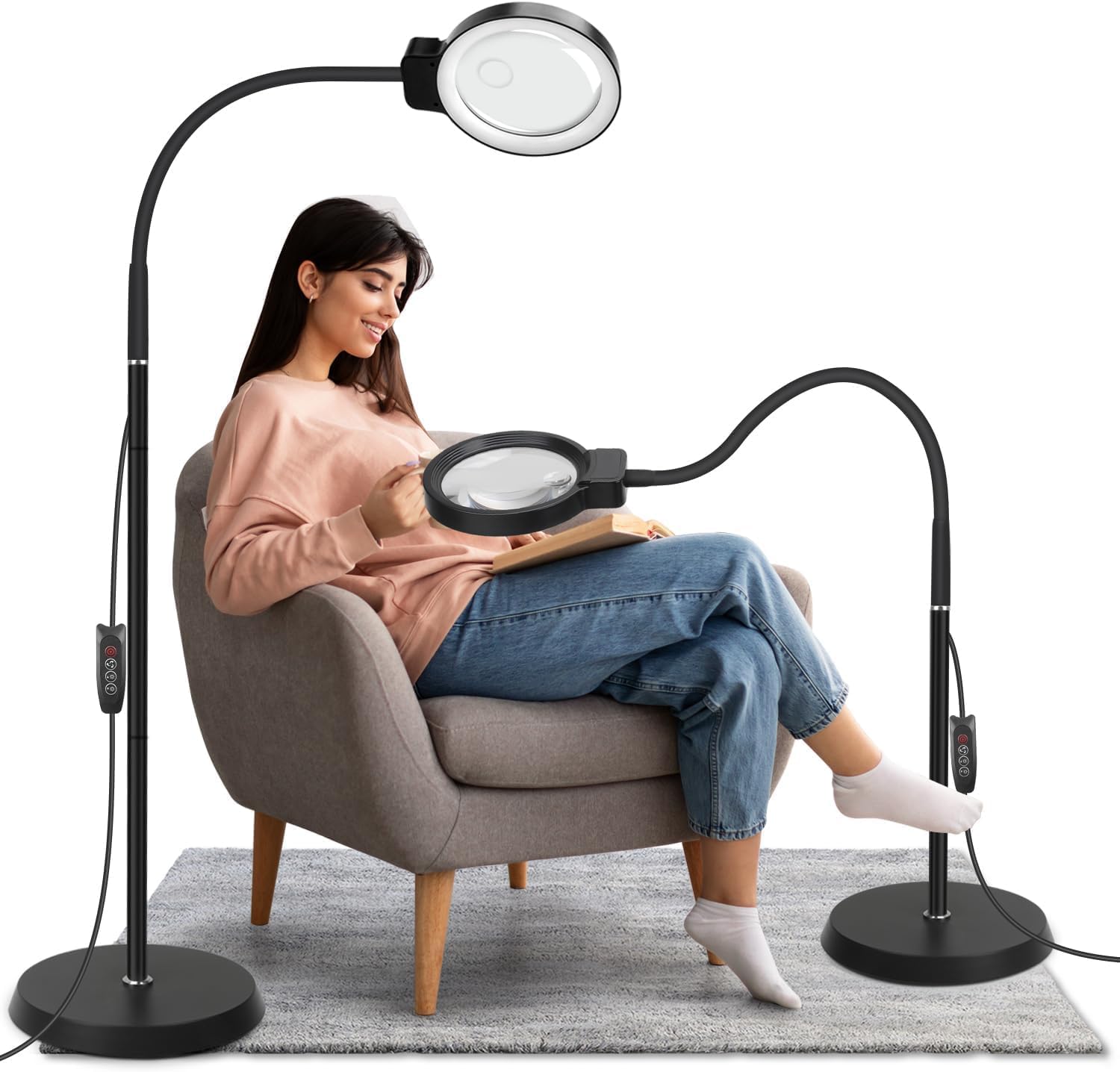 Magnifying Floor Lamp With Stand