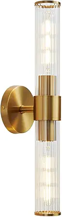 Gold Bathroom Wall Sconce Light