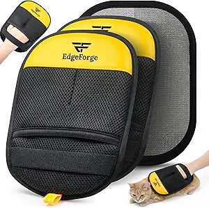 Pet Hair Removal Gloves 2 Pack Reusable