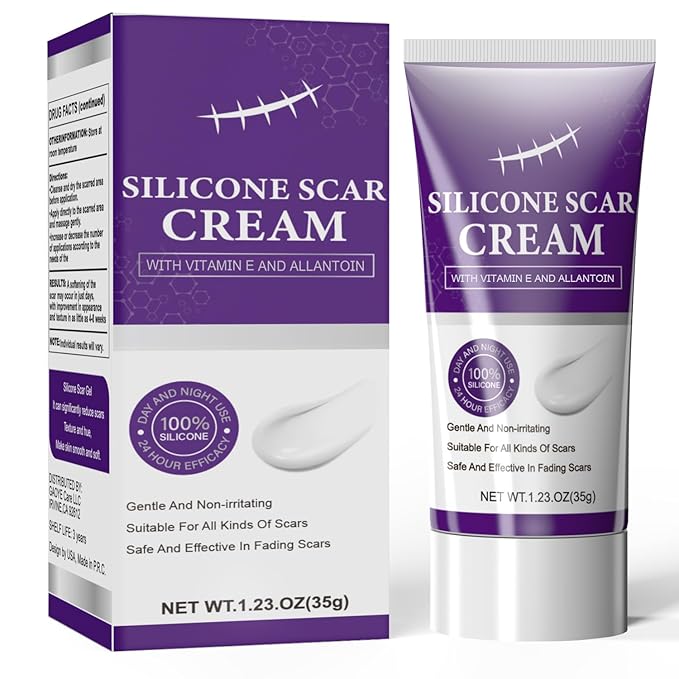 Advanced Silicone Scar Cream 1.23oz Surgical & Acne Scar Treatment