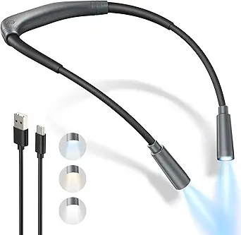 Rechargeable Gray Bendable Neck Light