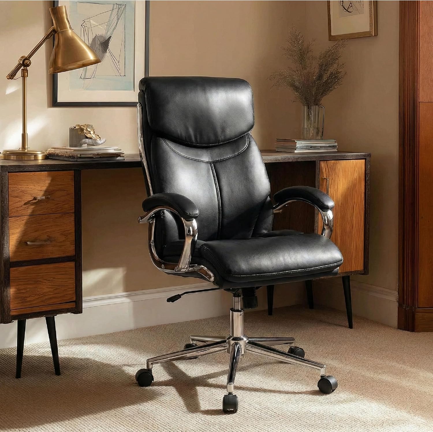 PU Leather Executive Office Chair High-Back