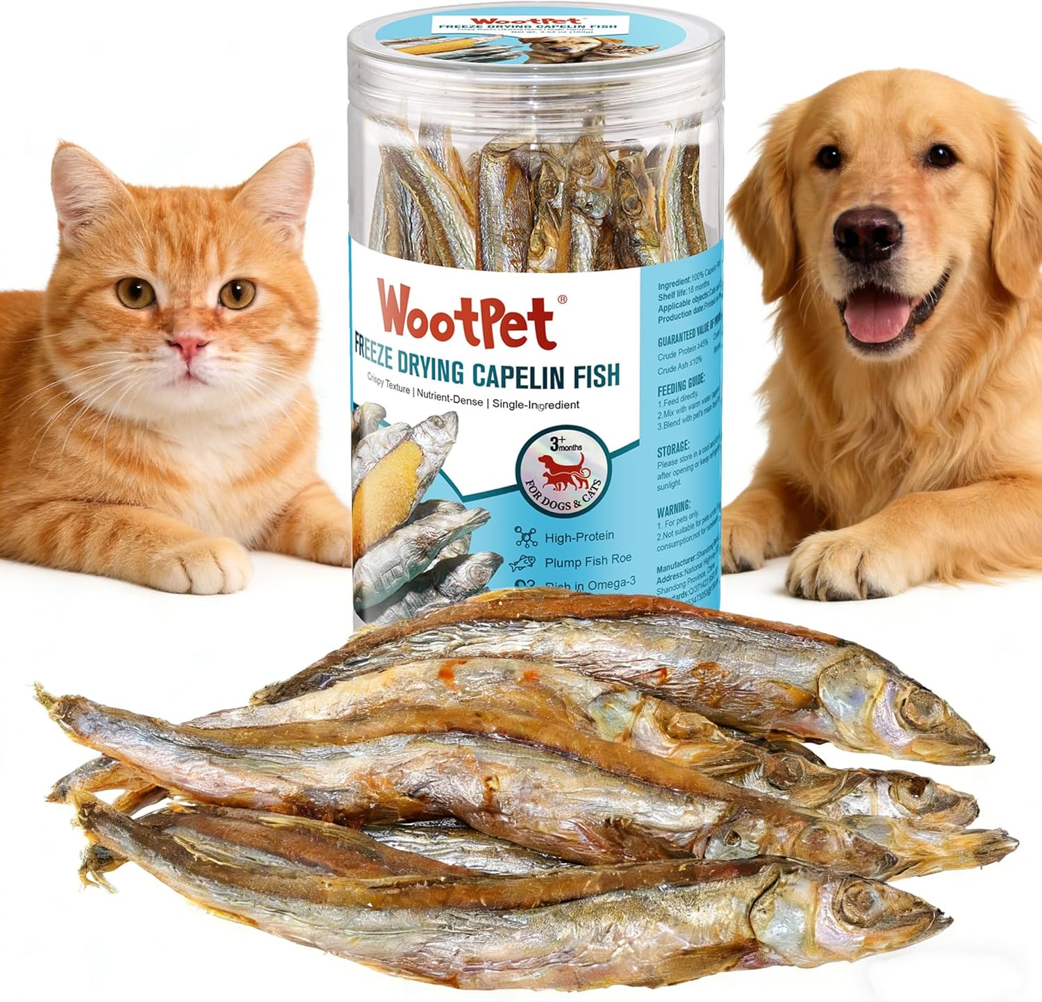 Freeze-Dried Capelin Cat Treats