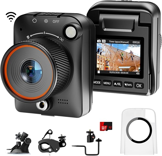 4K WiFi Outdoor Construction Time-Lapse Camera