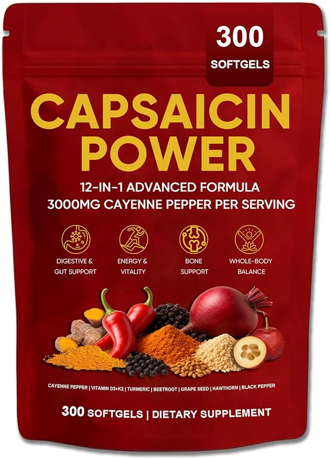 Cayenne Pepper Softgel Supplement