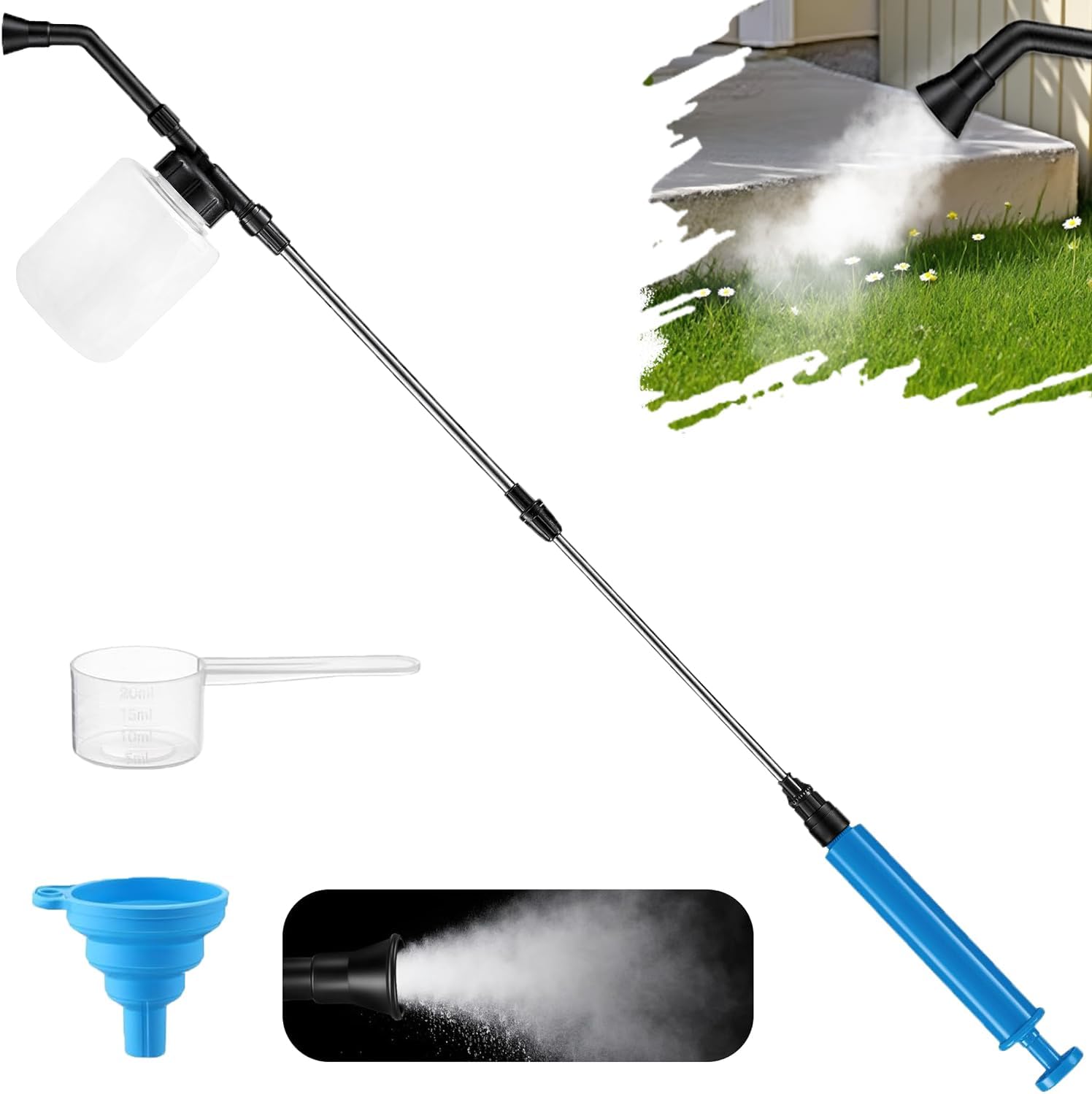 Adjustable Long Reach Powder Duster Sprayer