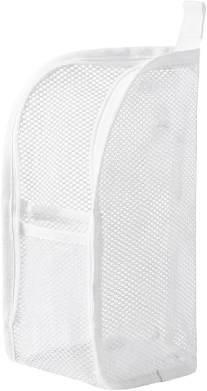Portable White Mesh Toiletry Bag