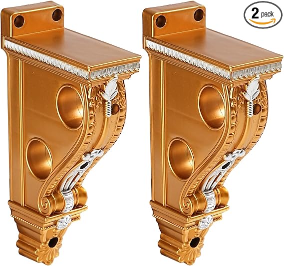 Decorative Gold Silver Drapery Sconces