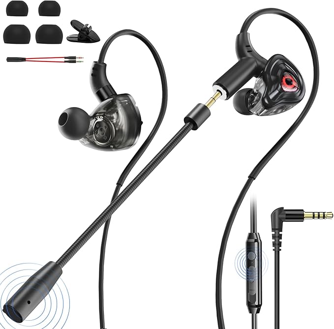 BlueFire Wired Gaming Earbuds with Microphone