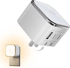 45W GaN USB-C Charger with Touch Night Light