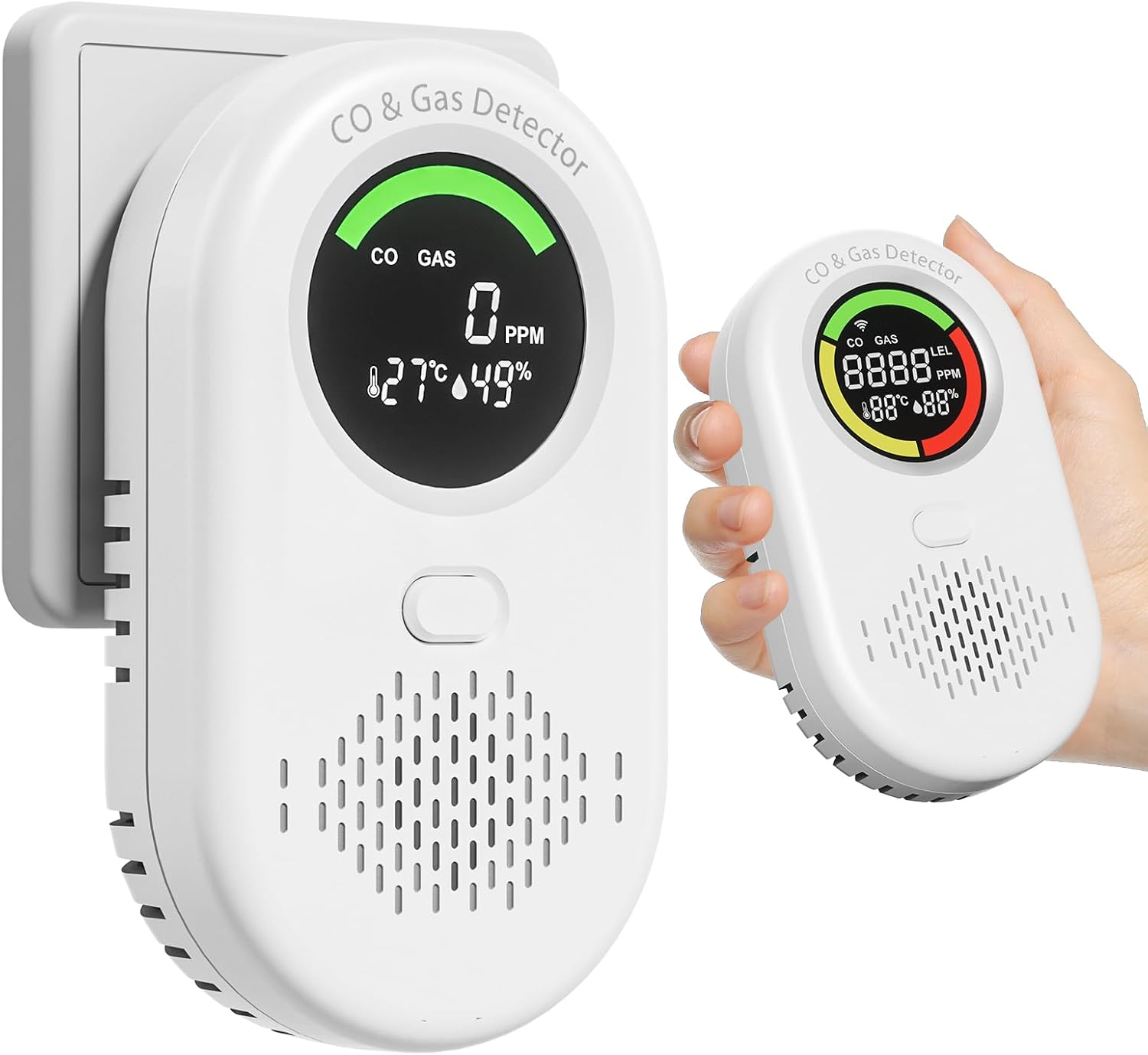 4-in-1 CO Methane Gas Detector