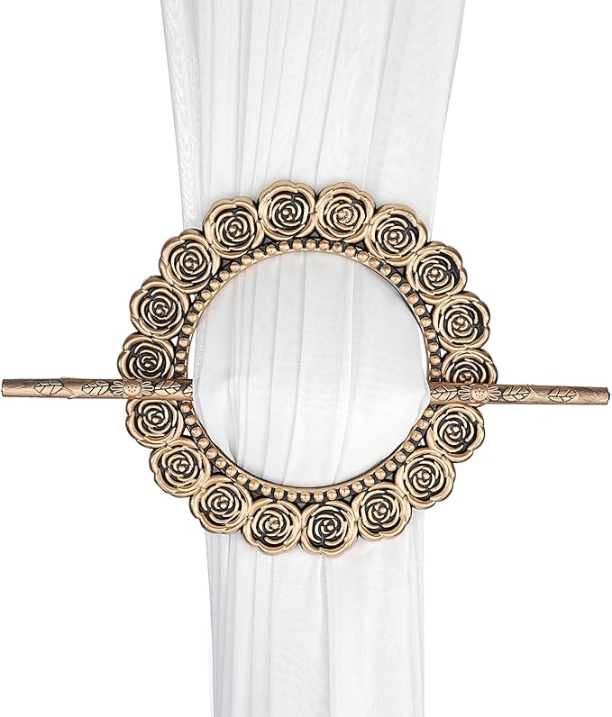 Red Bronze Square Decorative Holdbacks