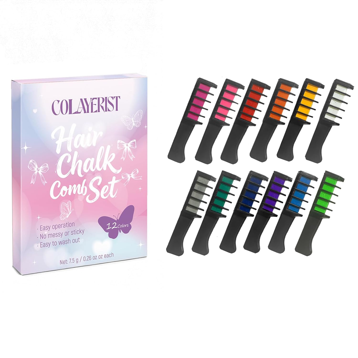 Washable Hair Chalk Comb For Kids