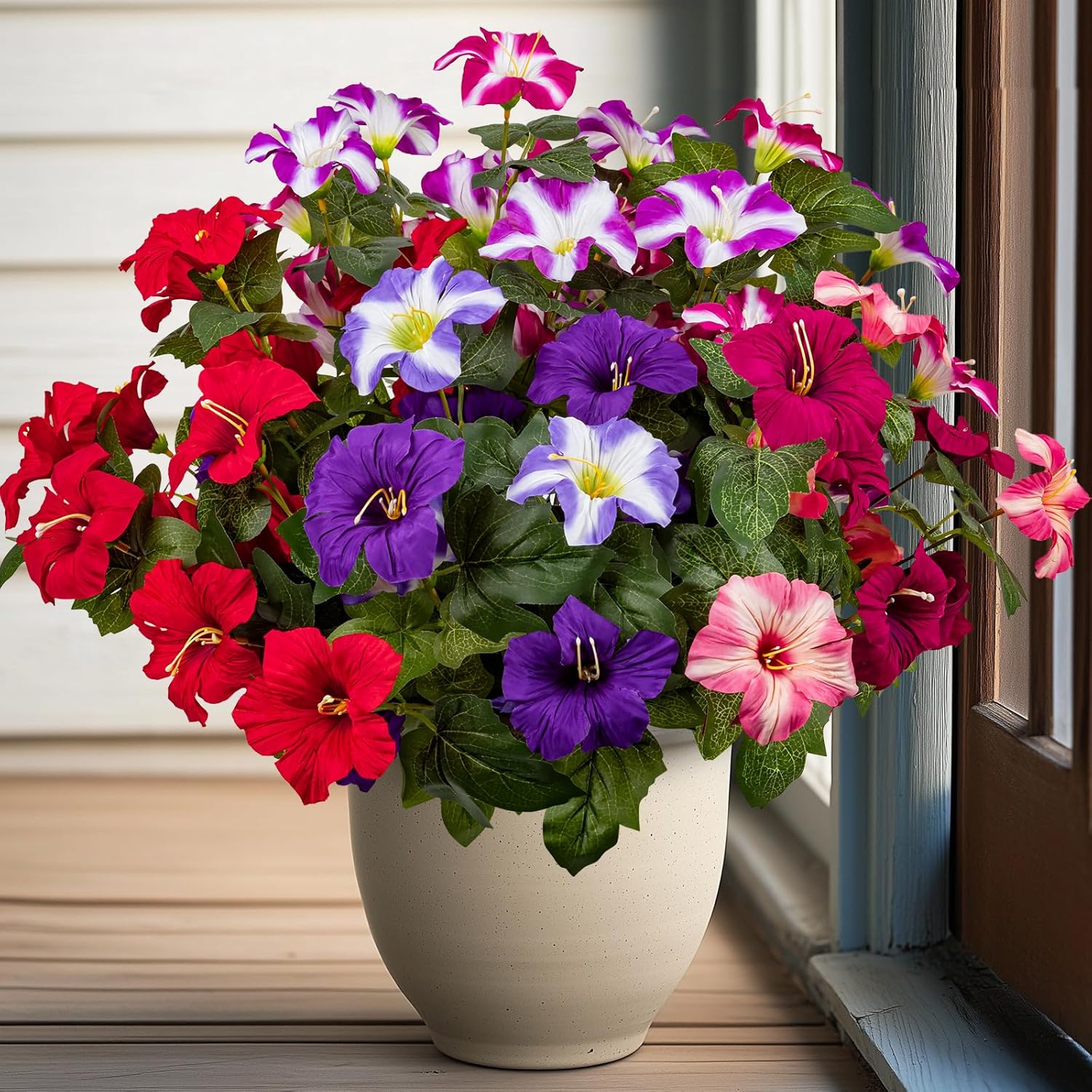 19″ UV-Resistant Outdoor Silk Petunias