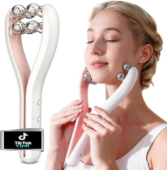Microcurrent Facial Massager With Roller