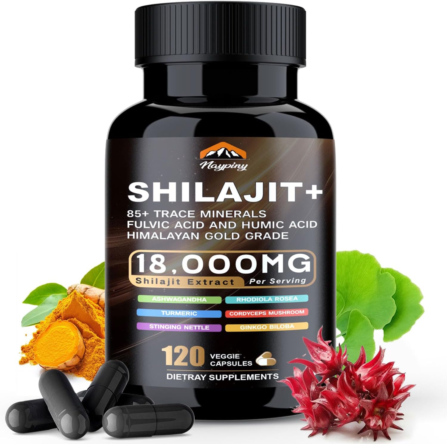 GShilajit Himalayan Organic Shilajit Capsules