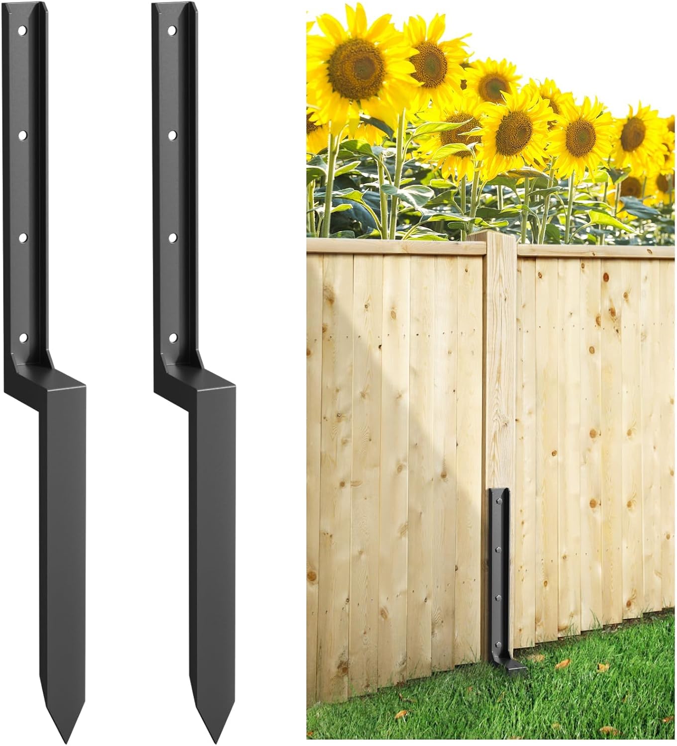 Two Piece Fence Post Repair Kit
