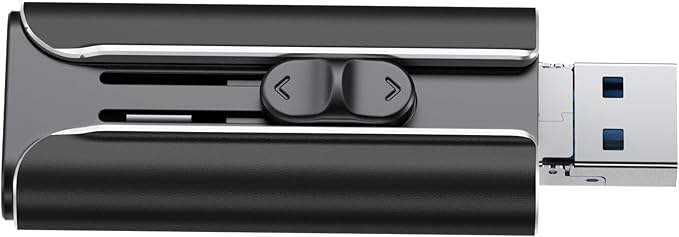 Black Plug And Play USB Reader