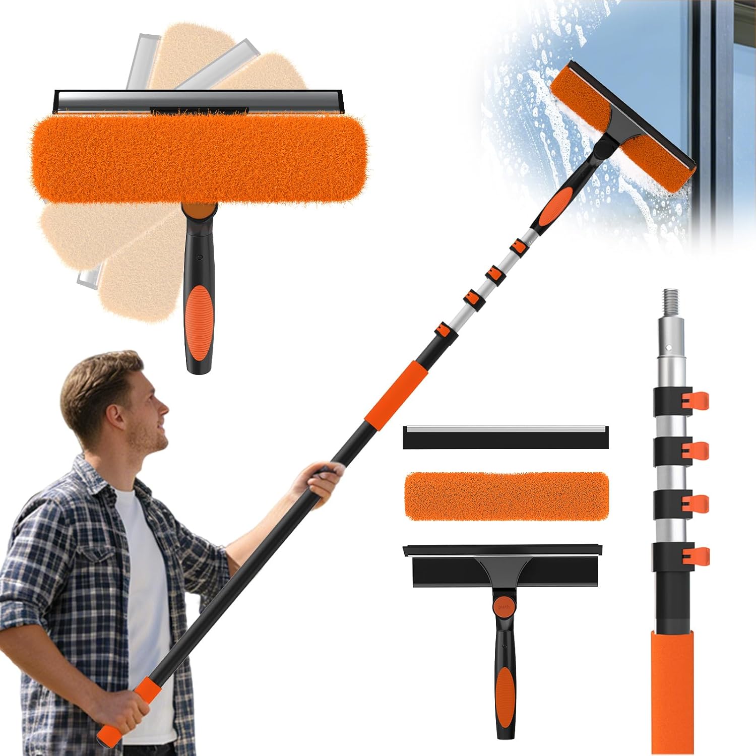 Professional Window Squeegee Extension Kit