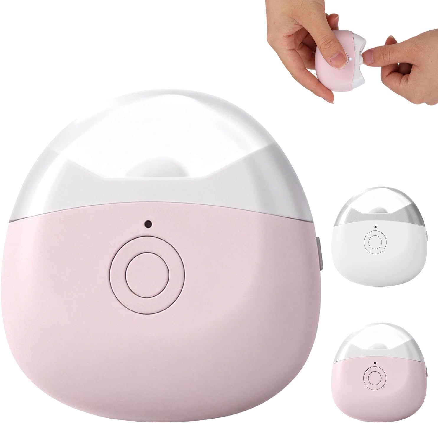 Electric Nail Clippers 2026 LED 2 Speeds Pink