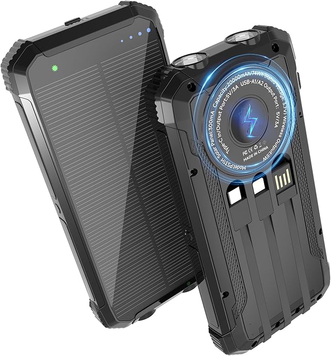 Solar Power Bank 20000mAh Portable