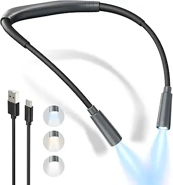 Gray Bendable Neck Reading Light