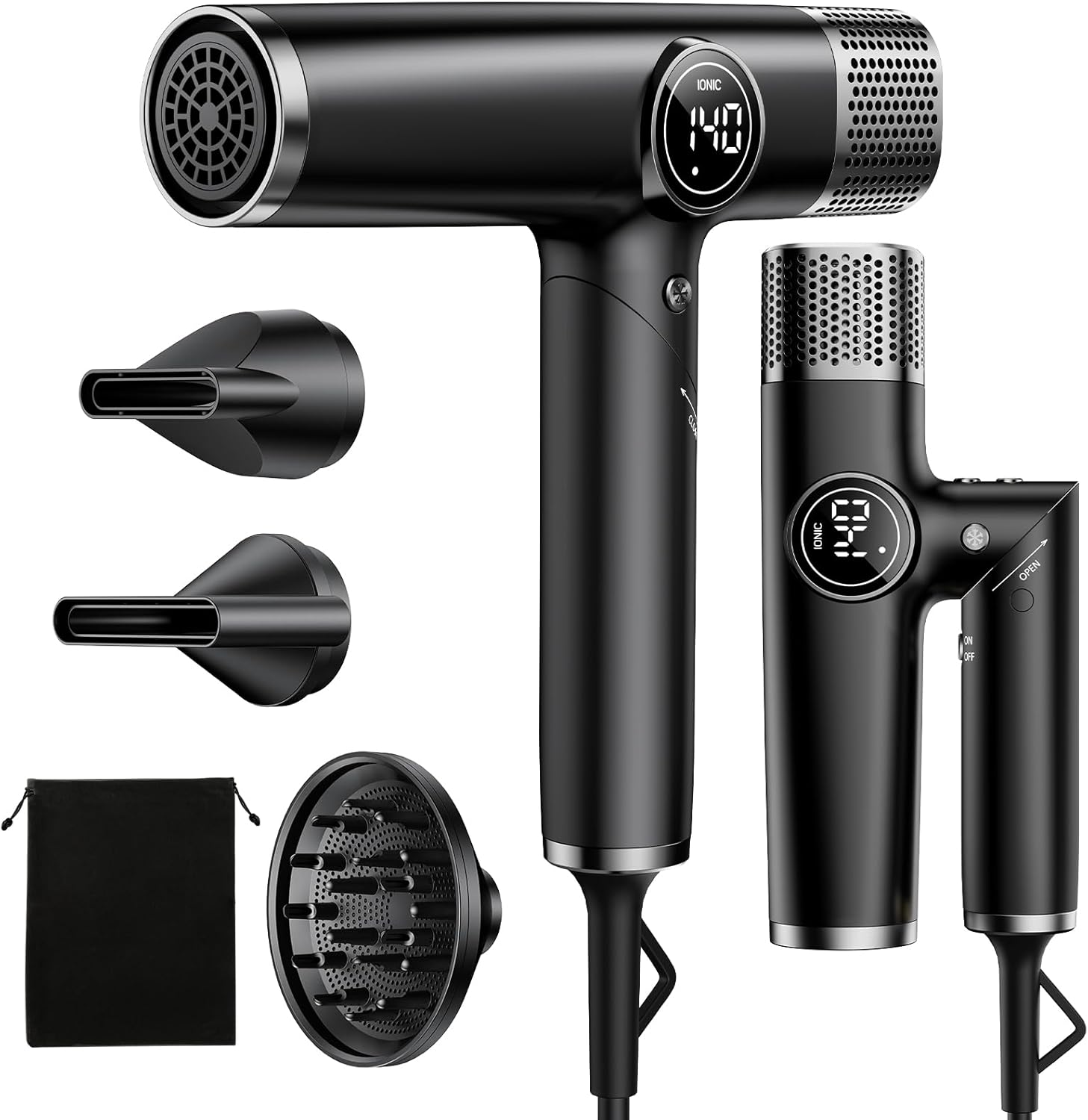 1900W Dual Voltage Travel Hair Dryer