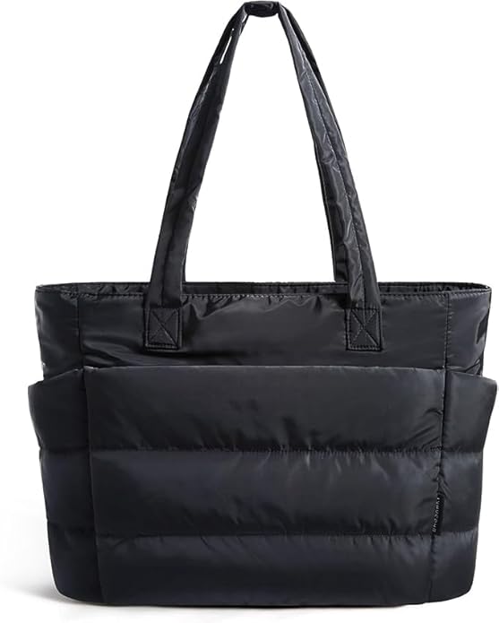 Quilted Padded Laptop Tote Bag 15.6 Inch
