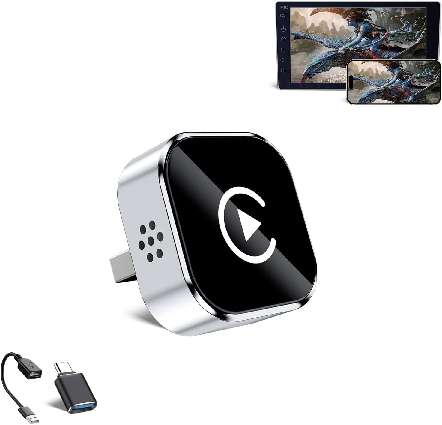 HYPAX Wireless CarPlay Adapter 4-in-1