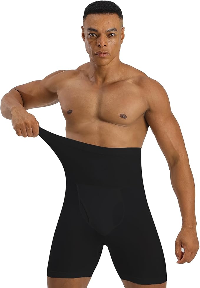 Men’s High Waist Tummy Control Shapewear Shorts