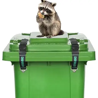 Raccoon Proof Trash Can Lock Straps