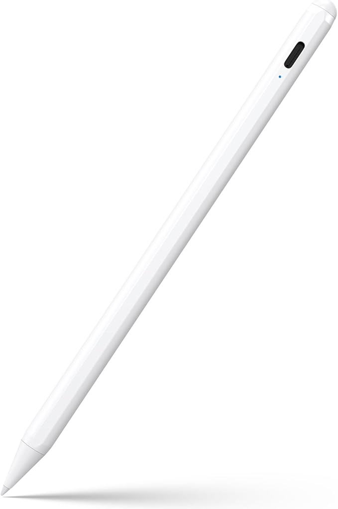 Stylus Pen for iPad 2018-2025 2X Fast Charge White