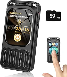 Touchscreen High-Fidelity Digital Voice Recorder