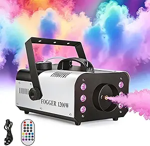 1200W Professional Fog Machine with Multicolored LED Lights