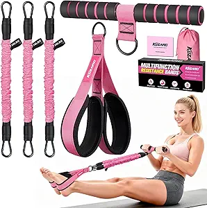 KUZARO Upgraded Multifunction Pedal Resistance Band