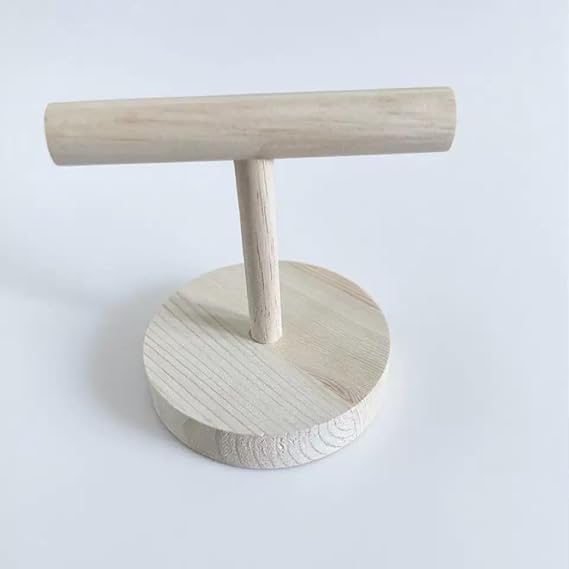 Portable Wooden Tabletop Bird Perch Stand